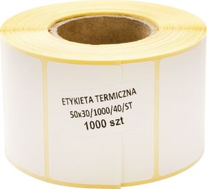 MD Labels Etykiety termiczne 50x30mm 1000szt 1