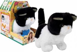 Lean Sport Interaktywny Kot Czarno-Biały Chodzi Rusza Ogonem na Baterie 1