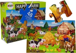 Lean Sport Puzzle Układanka Farma Zwierzęta 48 elem 1