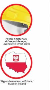 Dedra Kask ochronny, pomarańczowy, 4-punktowy pasek podbródkowy 4