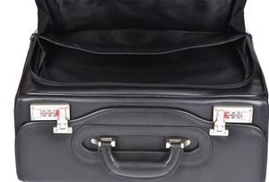 Torba McKlein Skórzana Walizka dla pilota na kółkach na laptopa Sheridan 17" 18