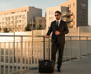 Torba McKlein Skórzana Walizka dla pilota na kółkach na laptopa Sheridan 17" 2