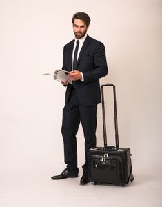 Torba McKlein Skórzana Walizka dla pilota na kółkach na laptopa Sheridan 17" 3