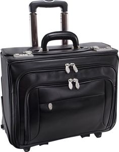 Torba McKlein Skórzana Walizka dla pilota na kółkach na laptopa Sheridan 17" 6