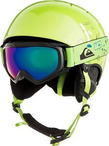 Quiksilver Zestaw Kask + Gogle Quiksilver Game Pack Lime Green / Moam Tatt (GJZ3) 2019 1