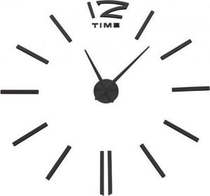 Zegar ścienny Diy Apis 65 - 120 cm - czarny 3D 1