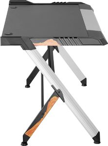 Biurko NanoRS NanoRS RS150 Czarne 129.5 cmx72.5 cm 4