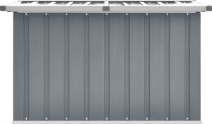 Skrzynia ogrodowa vidaXL Skrzynia ogrodowa do przechowywania szara 109x67x65cm 3