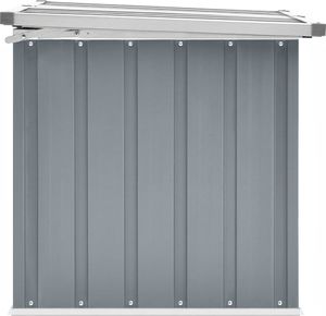 Skrzynia ogrodowa vidaXL Skrzynia ogrodowa do przechowywania szara 109x67x65cm 5