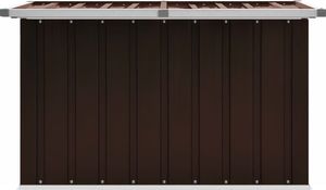 Skrzynia ogrodowa vidaXL Skrzynia ogrodowa do przechowywania brązowa 109x67x65cm 3