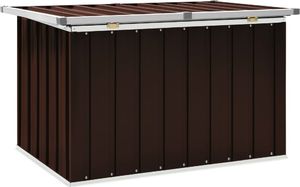Skrzynia ogrodowa vidaXL Skrzynia ogrodowa do przechowywania brązowa 109x67x65cm 4