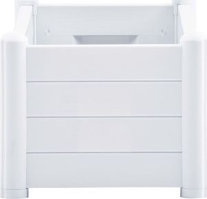 vidaXL VidaXL Podwyższona donica, PP, biała, 100x43x35 cm 4