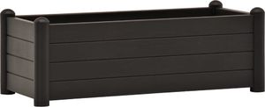 vidaXL VidaXL Podwyższona donica, PP, antracytowa, 100x43x35 cm 2