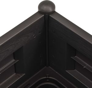 vidaXL VidaXL Podwyższona donica, PP, antracytowa, 100x43x35 cm 5