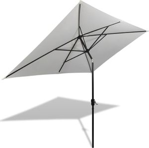 vidaXL Prostokątny parasol ogrodowy biały 200x300cm VidaXL 1
