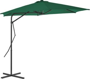 vidaXL Parasol ogrodowy na słupku stalowym 300cm zielony VidaXL 1