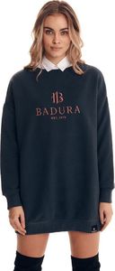 Badura Czarna bluza w wersji maxi zakładana przez głowę Badura S 1