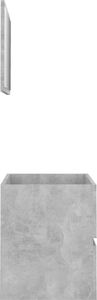 vidaXL Zestaw mebli łazienkowych 2-cz. szarość betonu płyta 6