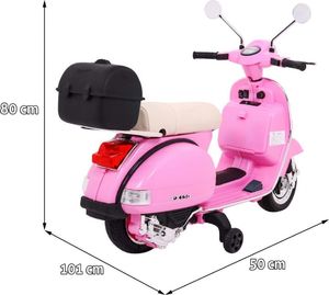 Ramiz Pojazd Skuter Vespa Róż 2
