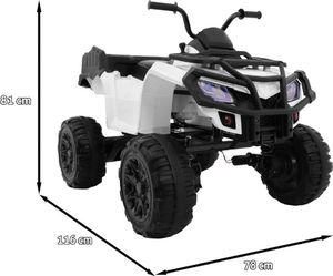 Ramiz Pojazd Quad XL ATV Biały 2