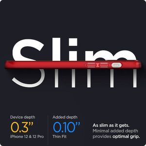 Spigen SPIGEN THIN FIT IPHONE 12/12 PRO RED 17
