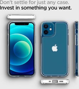 Spigen SPIGEN QUARTZ HYBRID IPHONE 12 MINI MATTE CLEAR 5