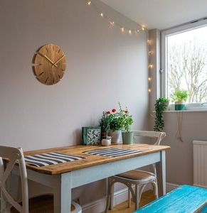 Vlaha Drewniany dębowy ręcznie wykonany zegar ścienny VLAHA VCT1013 4