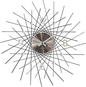 Lavvu Zegar ścienny LAVVU LCT1055 z kryształkami, średnica 49,5 cm 1