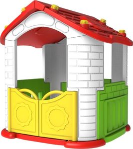 Joko Domek ogrodowy ze zjeżdżalnią, koszykówką oraz ogródkiem ze stolikiem 5w1 dla dzieci 3