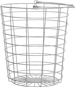 Beliani Stojak z 3 koszami na kółkach metalowy biały AYAPAL 2