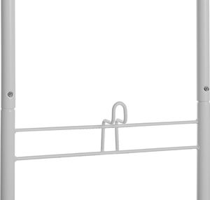 Beliani Stojak z 3 koszami na kółkach metalowy biały AYAPAL 4