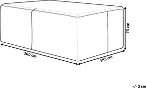 Beliani Pokrowiec ogrodowy 200 x 185 x 75 cm 7