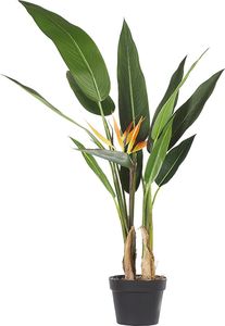 Beliani Sztuczna roślina doniczkowa 115 cm STRELITZIA TREE 1