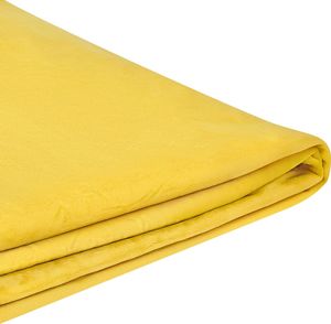 Beliani Wymienne obicie do łóżka 160 x 200 cm żółte FITOU 1