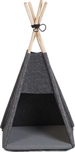 Beliani Namiot tipi dla kota 35 x 40 cm ciemnoszary ULUBEY 3