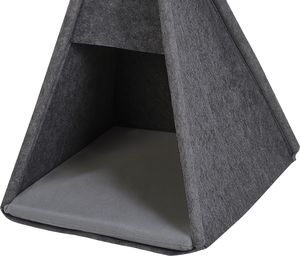 Beliani Namiot tipi dla kota 35 x 40 cm ciemnoszary ULUBEY 5