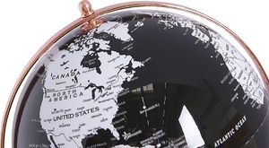 Beliani Globus 28 cm biało-czarny CABOT 3