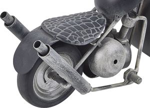 Beliani Zegar stojący czarno-srebrny BERNO 3