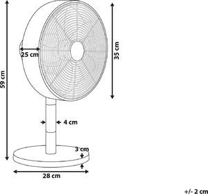 Wentylator Beliani Ouse 7
