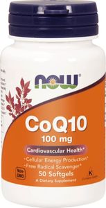 NOW Foods NOW Foods - Koenzym Q10, 100mg, 50 kapsułek miękkich 1