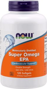 NOW Foods NOW Foods - Super Omega EPA, Molekularnie Destylowany, 120 kapsułek miękkich 1