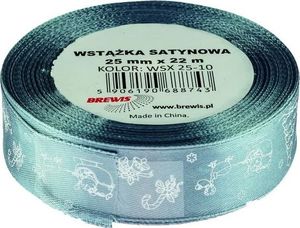 BREWIS Wstążka satynowa BREWIS Boże Narodzenie 25mm x 22m kolor 10 Brewis 1