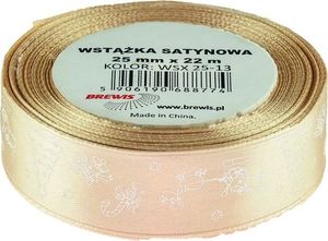 BREWIS Wstążka satynowa BREWIS Boże Narodzenie 25mm x 22m kolor 13 Brewis 1