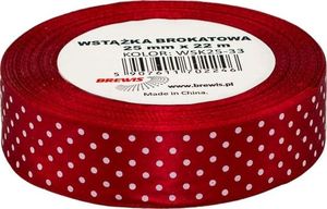 BREWIS Wstążka satynowa BREWIS kropki 25mm WSK25-33 Brewis 1