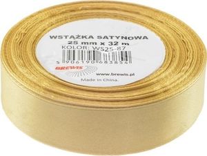 BREWIS Wstążka satynowa BREWIS 25mm/32mm kolor 87 złoty Brewis 1