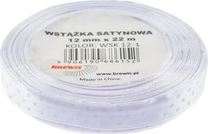 BREWIS Wstążka satynowa BREWIS kropki 12mm x 22m kolor 1 Brewis 1