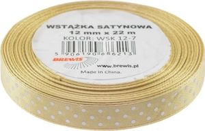 BREWIS Wstążka satynowa BREWIS kropki 12mm x 22m kolor 7 Brewis 1