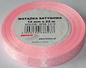 BREWIS Wstążka satynowa BREWIS kropki 12mm/22m kolor 9 Brewis 1