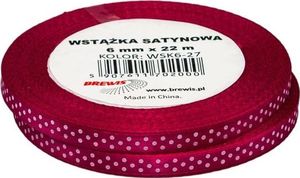 BREWIS Wstążka satynowa BREWIS kropki 12mm x 22m kolor 27 Brewis 1