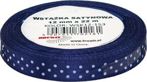 BREWIS Wstążka satynowa BREWIS kropki 12mm x 22m kolor 153 Brewis 1